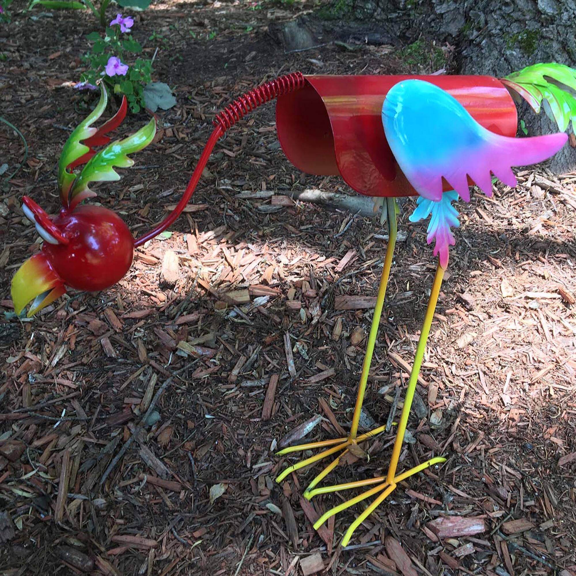 Santa's Workshop 18.5" Red Iron Jungle Bird